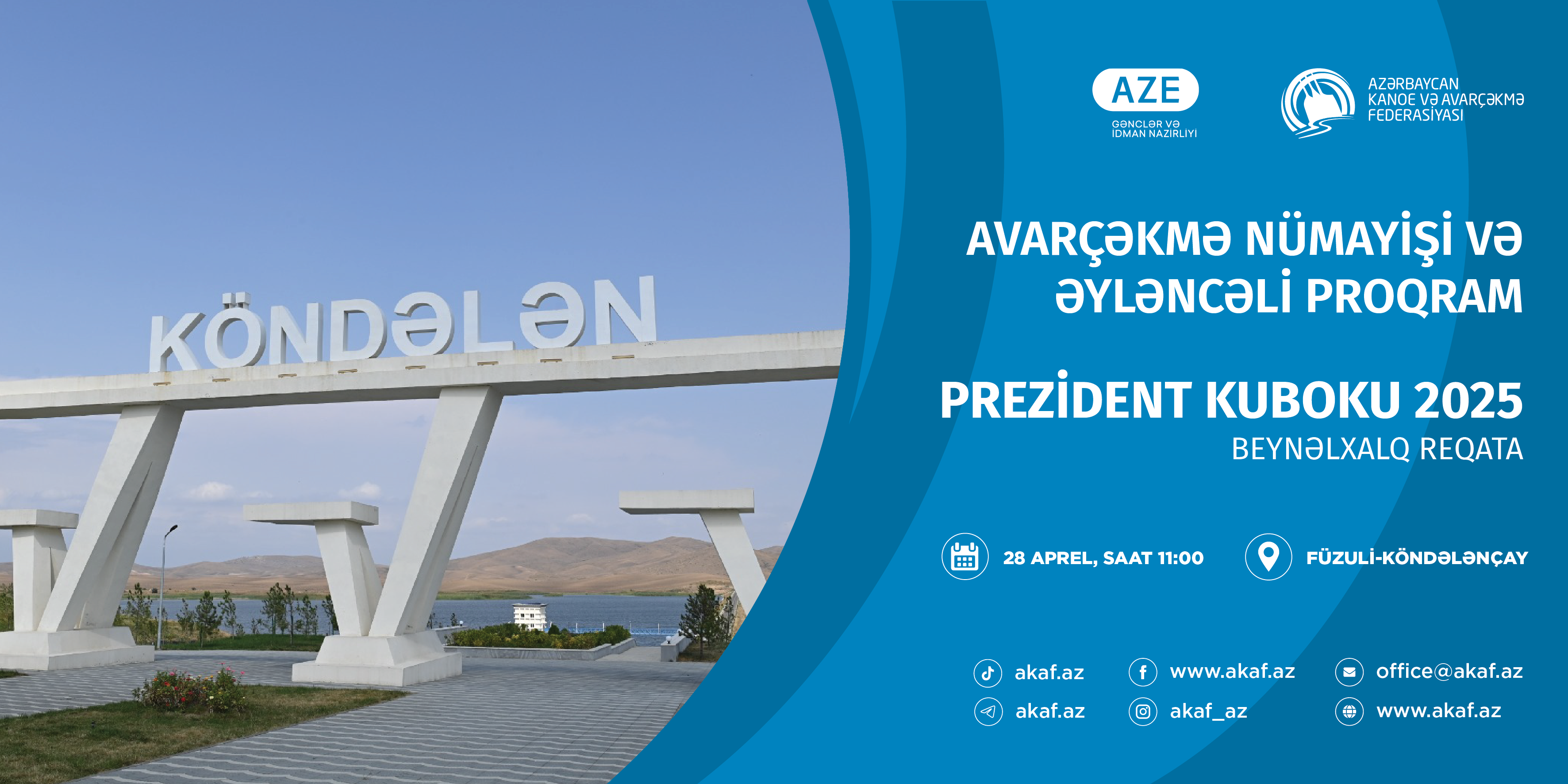 &ldquo;Prezident Kuboku-2025&rdquo; çərçivəsində avarçəkmə nümayişi və əyləncəli proqram təşkil olunacaq